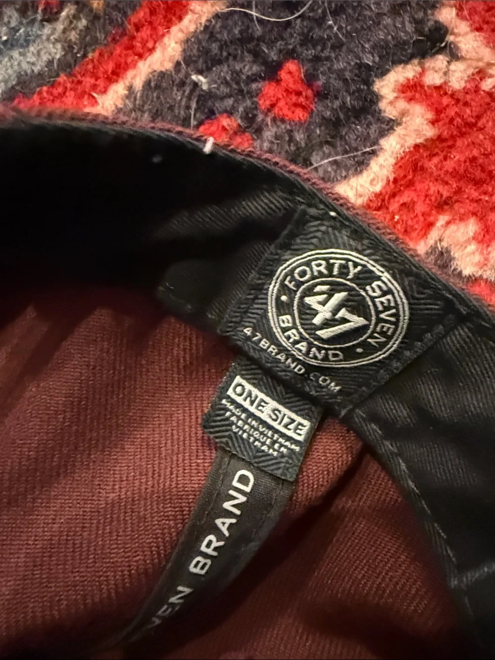 The City ‘47 Embroidered Maroon Baseball Hat